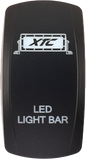 XTC POWER PRODUCTS dash rocker switch with LED face light bar for vehicle accessories, model 630-1061