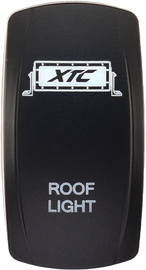 XTC POWER PRODUCTS dash switch rocker face for roof light bar, black switch with illuminated indicators, model 630-1067