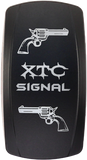 Dash Switch Rocker Face Turn Signal Vertical Xtc