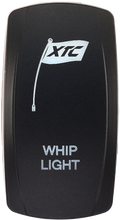 Load image into Gallery viewer, XTC POWER PRODUCTS dash switch rocker face with whip lights, designed for vehicle lighting control and easy on/off operation.