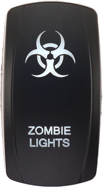 XTC POWER PRODUCTS Dash Switch Rocker Face Zombie Lights switch for vehicle dashboards, featuring a rocker design and zombie-themed face.