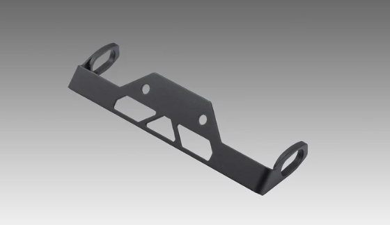 Yoshimura Fe V2 OEM turn signal bracket for motorcycle body, part number 961-9238, in black metal with mounting points.