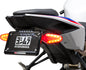 Yoshimura Fender Eliminator Kit for BMW motorcycle, showing sleek body components and mounting hardware.
