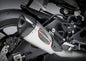 Yoshimura Race Alpha-T slip-on exhaust for motorcycles, featuring stainless steel and carbon fiber components.
