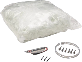 Yoshimura Alpha Premium muffler repack kit for exhaust systems, showing packaged components and replacement materials.