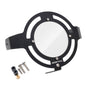 ZETA Monkey 125 headlight guard accessory, black protective cover with durable design for off-road motorcycle lighting.