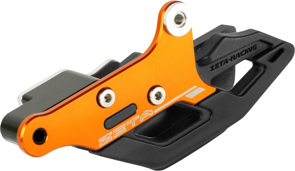 ZETA Zeta 3D Chain Guide for KTM motocross bikes, featuring durable drive system and precise chain routing.