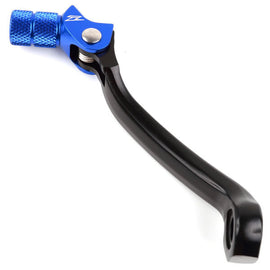 Blue ZETA Forged Shift Lever for Husqvarna motorcycles, showcasing the sturdy, precision-engineered gear shift lever.
