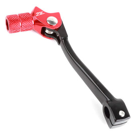 ZETA Forged Shift Lever in red with HON logo, 10mm extension, designed for motorcycle gear shift enhancement.