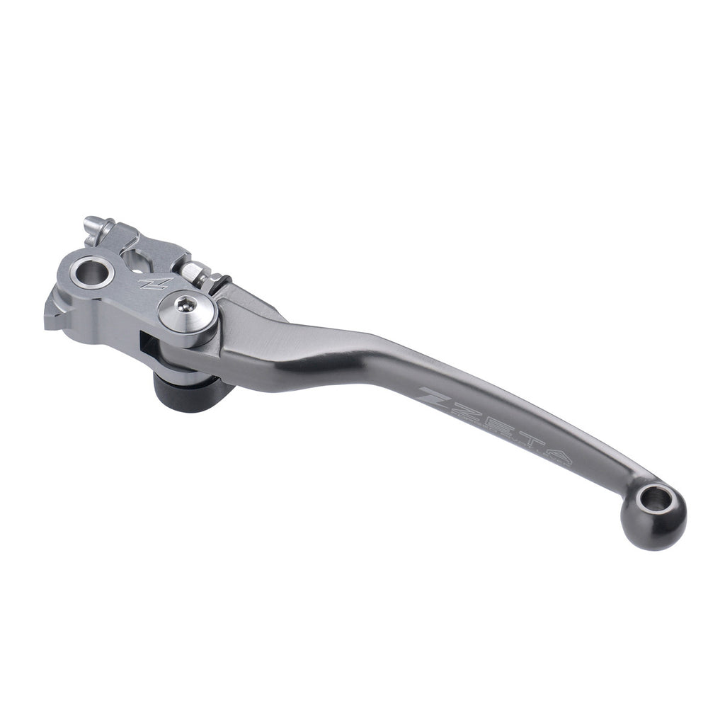 ZETA Pivot Lever FP Clutch 634-24611, black metal motorcycle clutch lever with ergonomic design and pivot mechanism