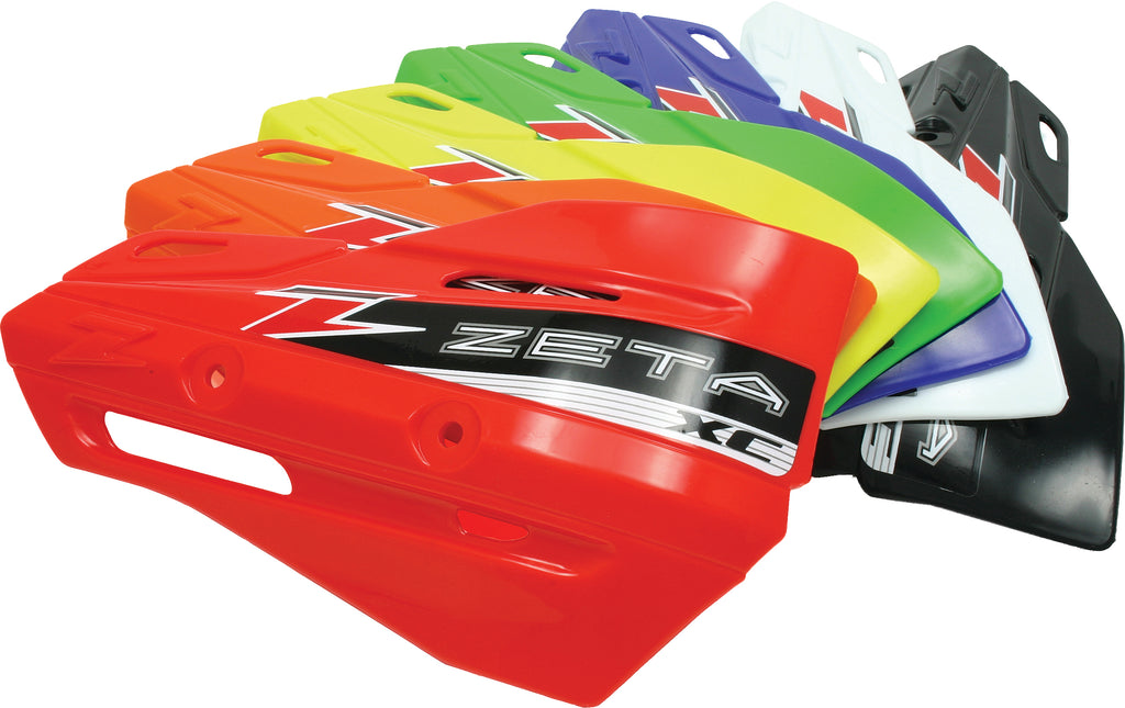 ZETA Xc Protector Handguard Shields in green, motorcycle handguard shields with sturdy design and vibrant green color.